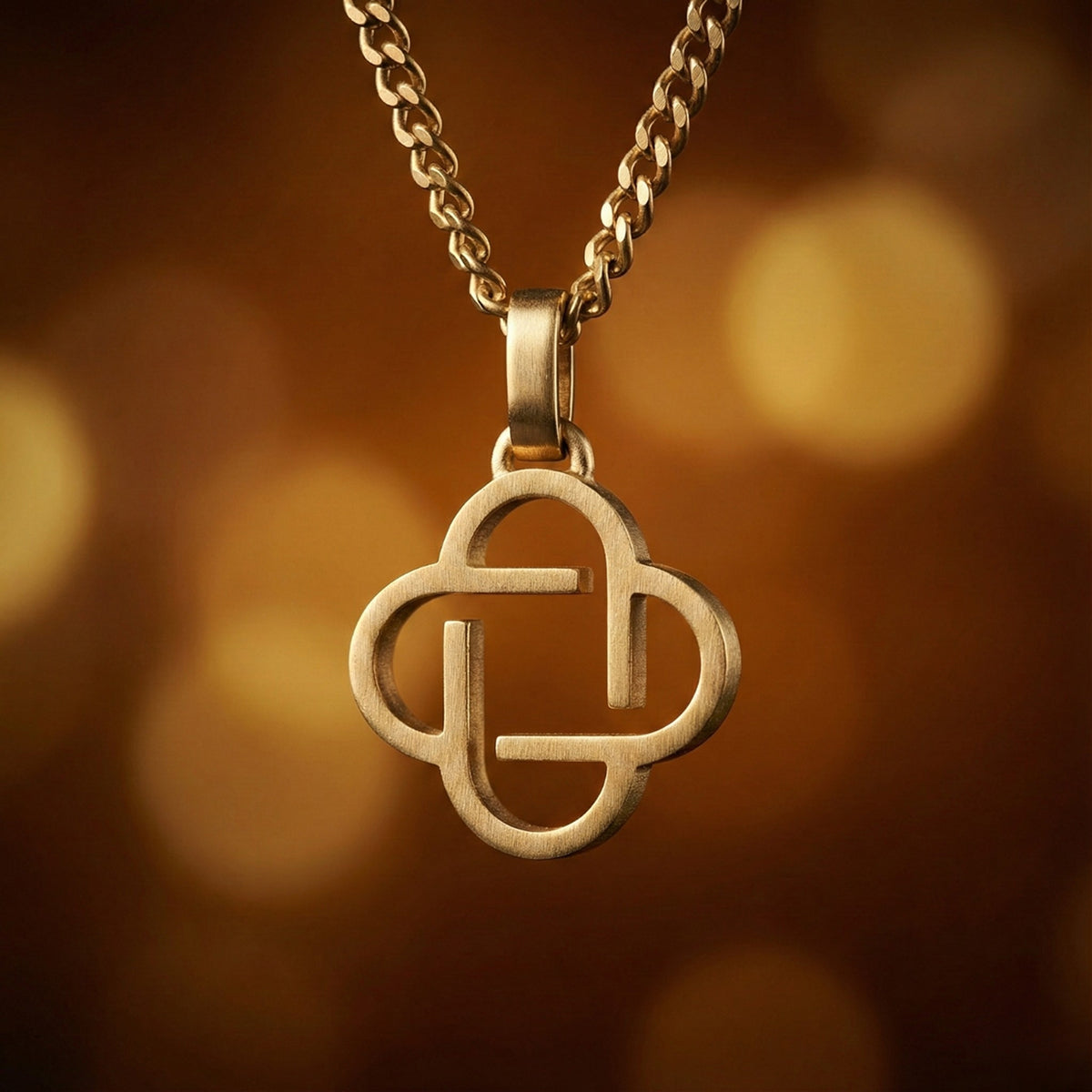 Steel & Barnett Clover Gold Adjustable Necklace N-CLO04