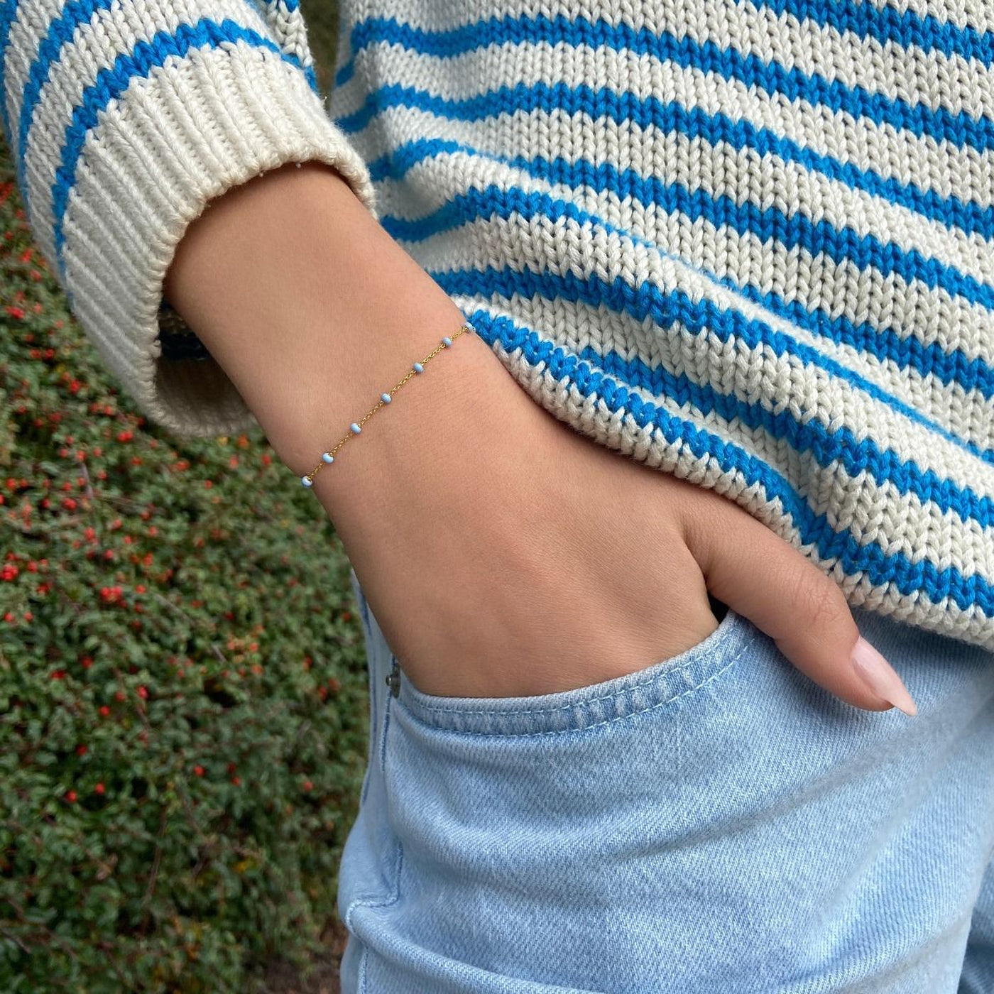 Βραχιόλι Enamel Lola Sky Gold