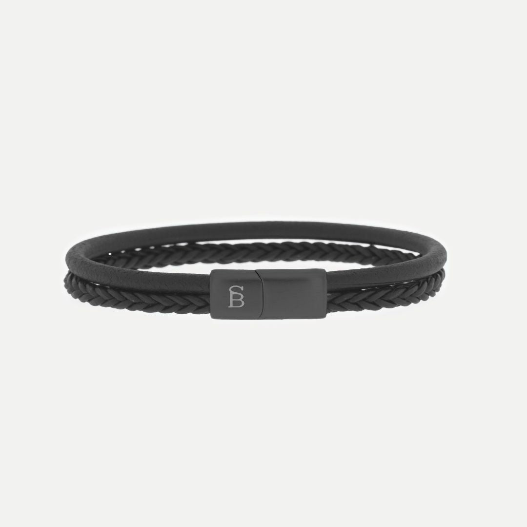 Steel & Barnett Βραχιόλι X - Black Edition Bracelet BEB004