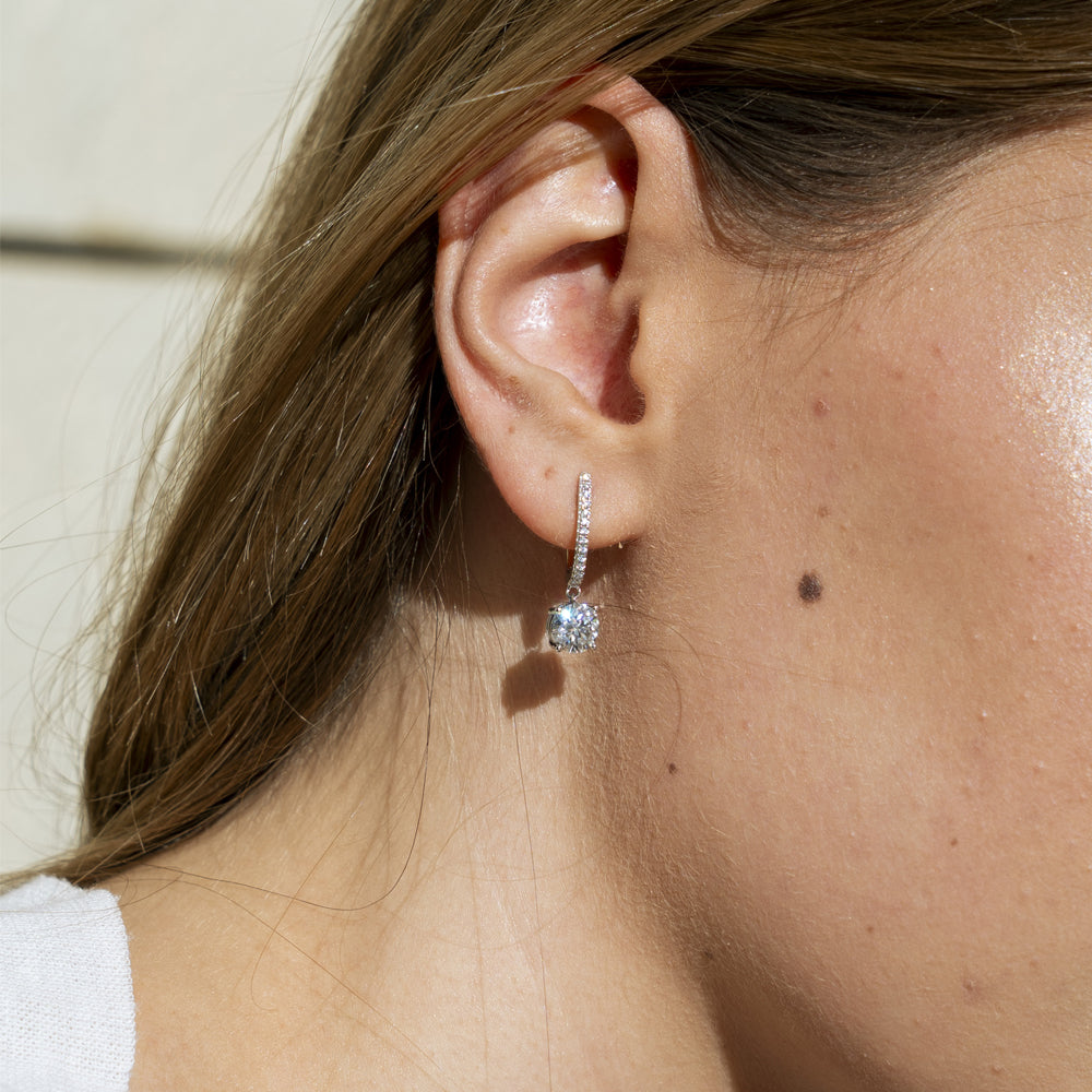 Brizzling Γυναικεία Σκουλαρίκια με Μοϊσανίτη BME088-B