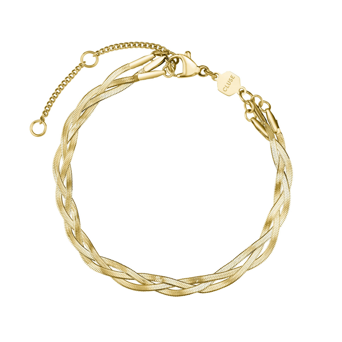 CLUSE Γυναικείο Βραχιόλι Élevé Braided Snake Χρυσό – CB13367