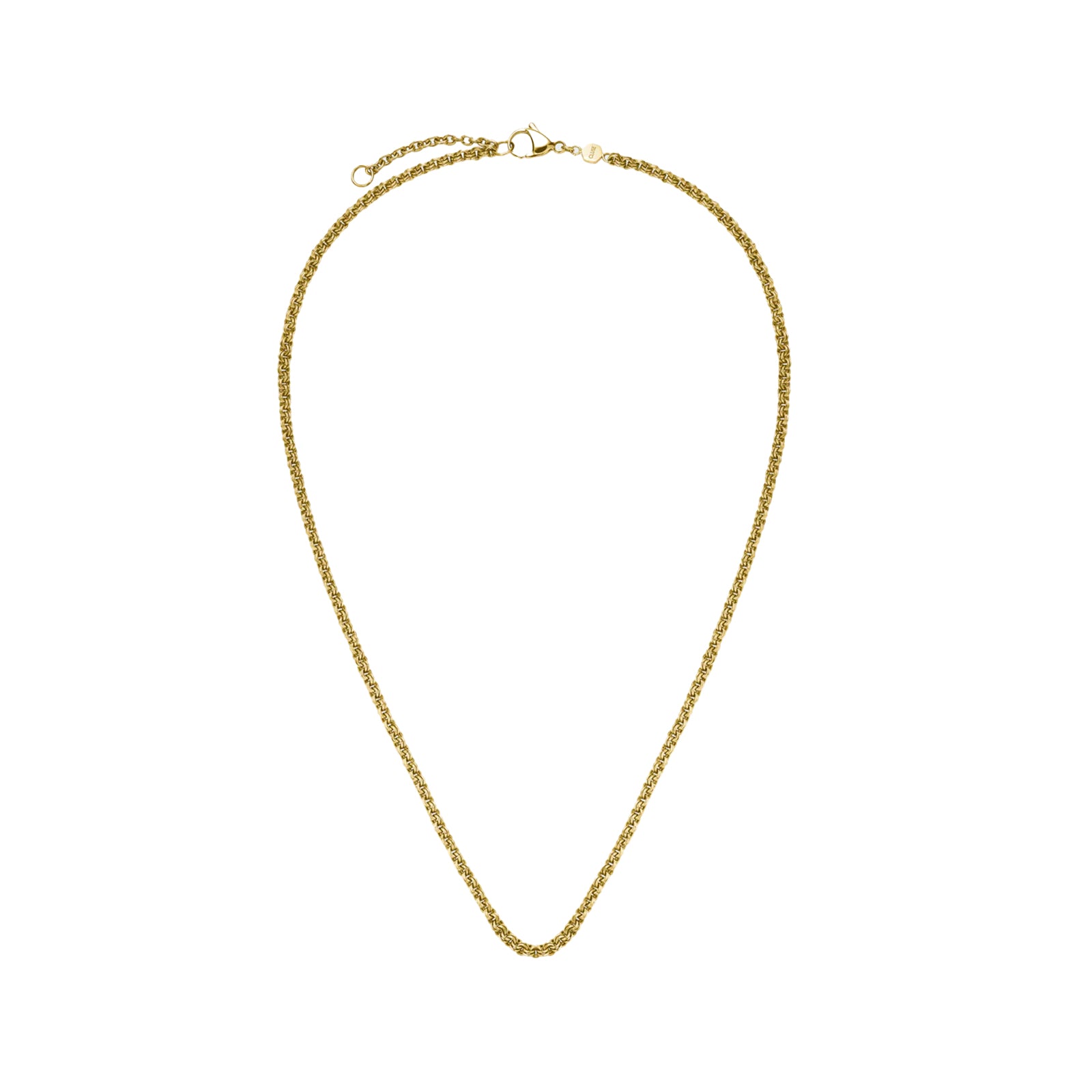 Gift Box Essentielle Double Link Necklace and Round Chain Bracelet, Gold Colour