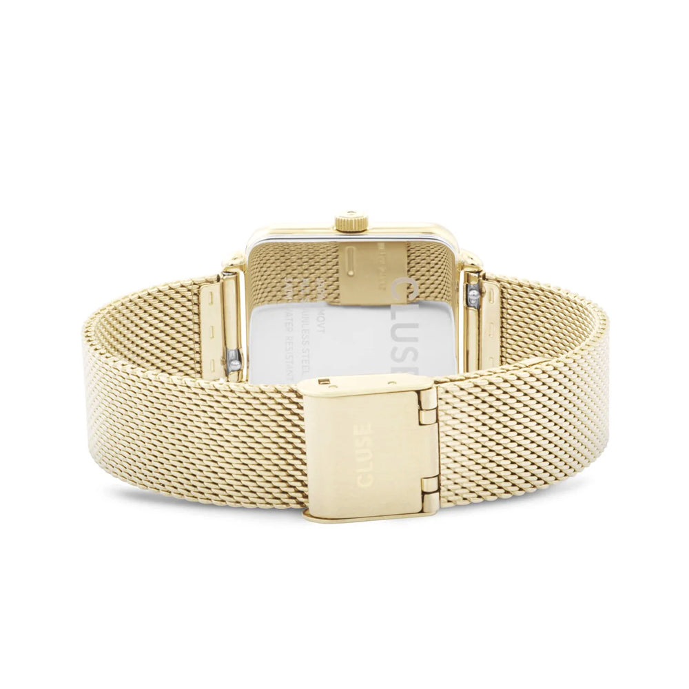 Cluse Gift Box La Tétragone Watch & Leather Strap Gold Colour