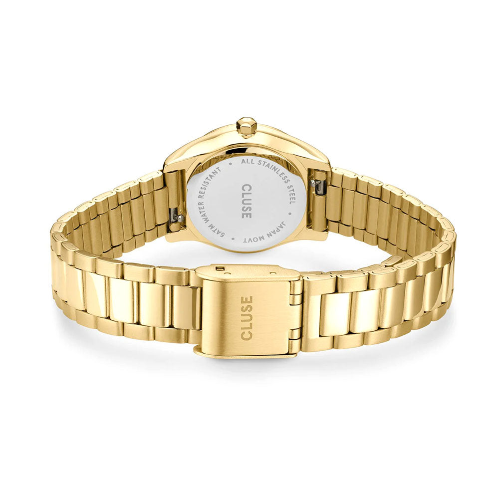 Cluse Gift Box Féroce Mini Watch Black & Chain Bracelet Gold Colour