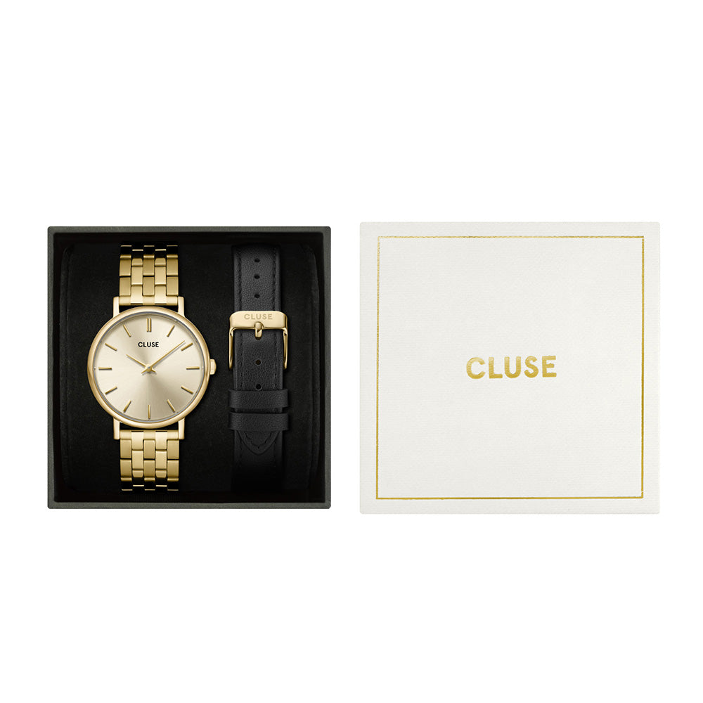 Cluse Gift Box Pavane Petite 2.0 Steel Watch Gold
