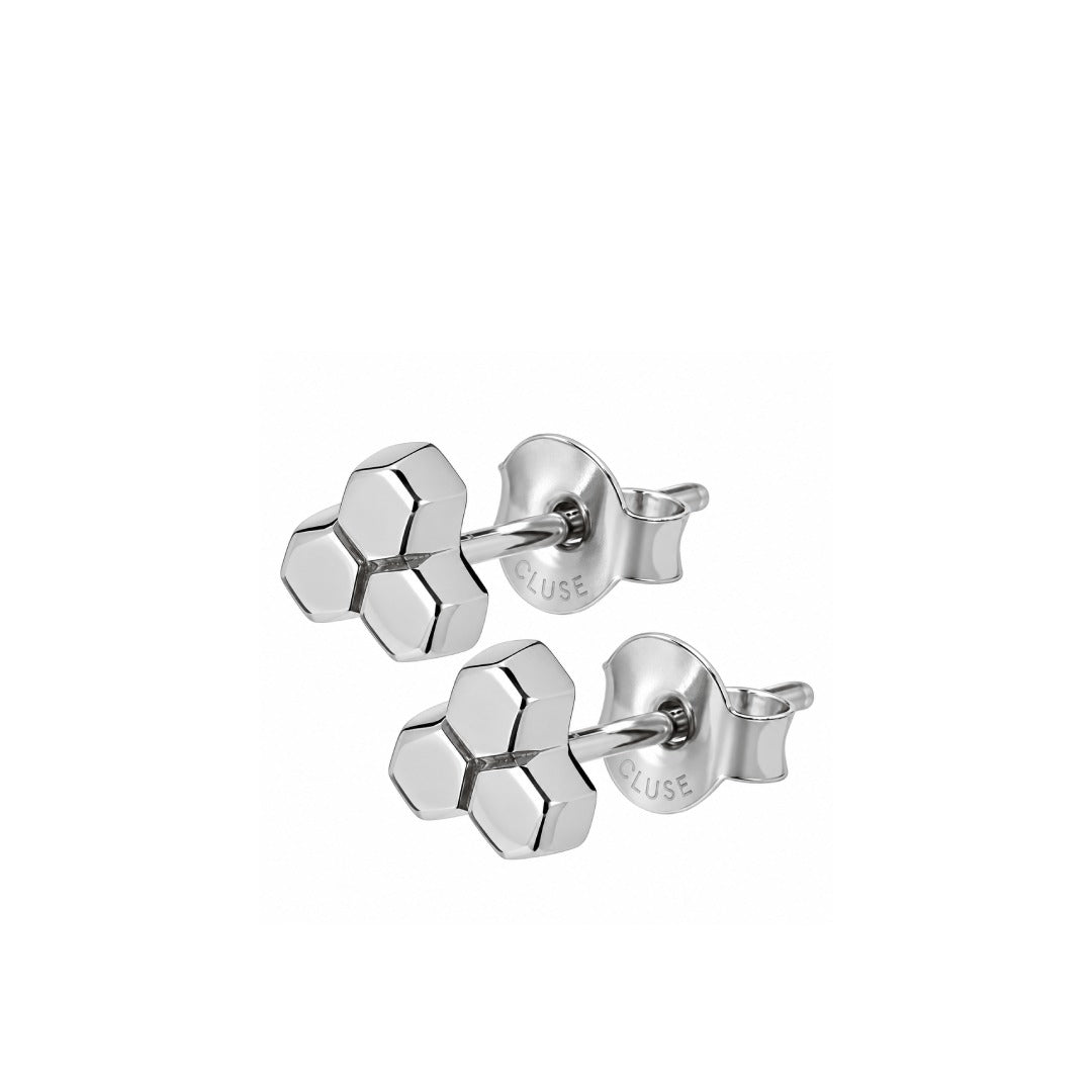 CLUSE Essentielle Hexagon Γυναικεία Σκουλαρίκια Ασημί CLJ52017