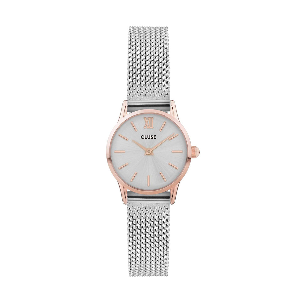 CLUSE La Vedette Rose Gold Silver Mesh