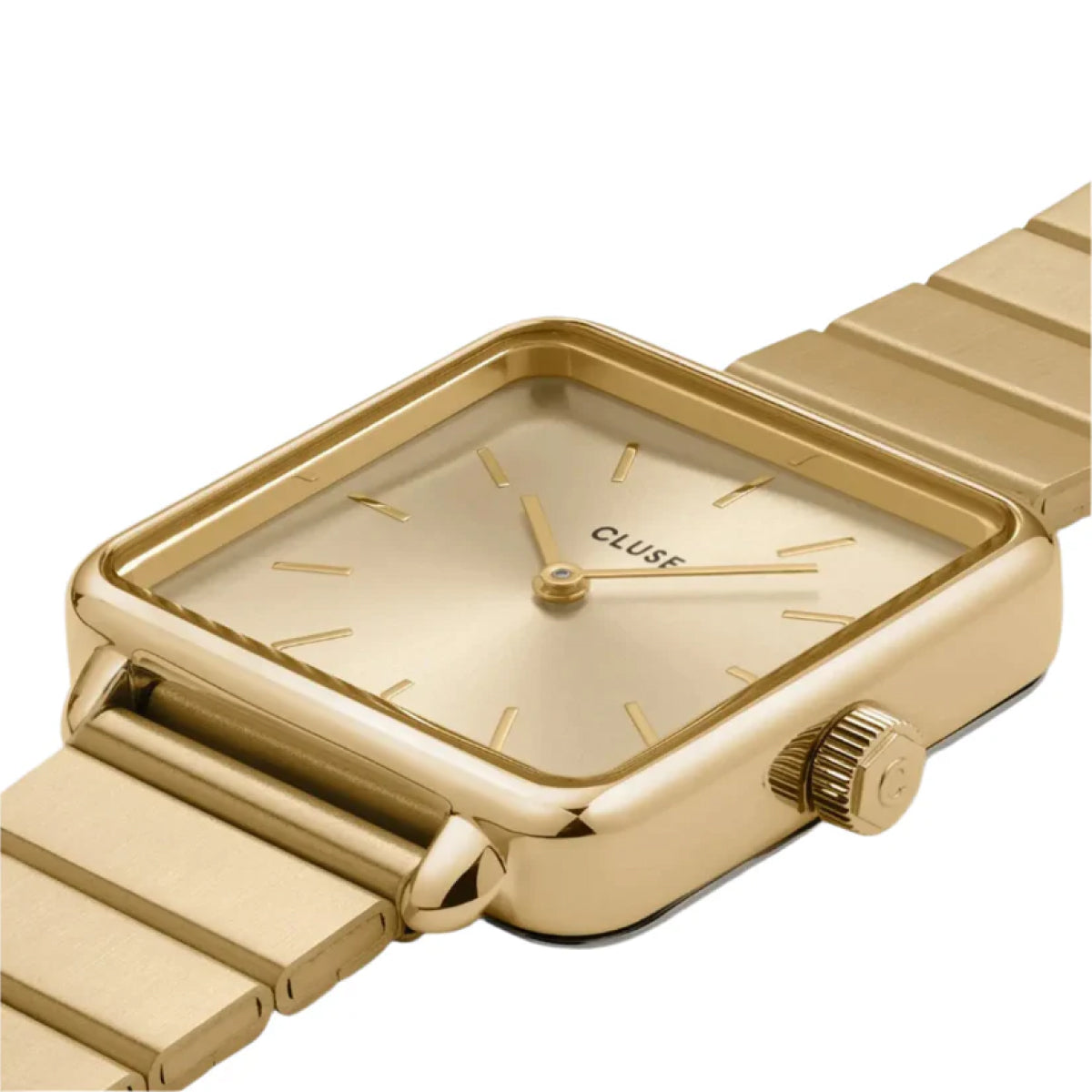Cluse La Tétragone Watch Mesh stones Gold, Gold Colour