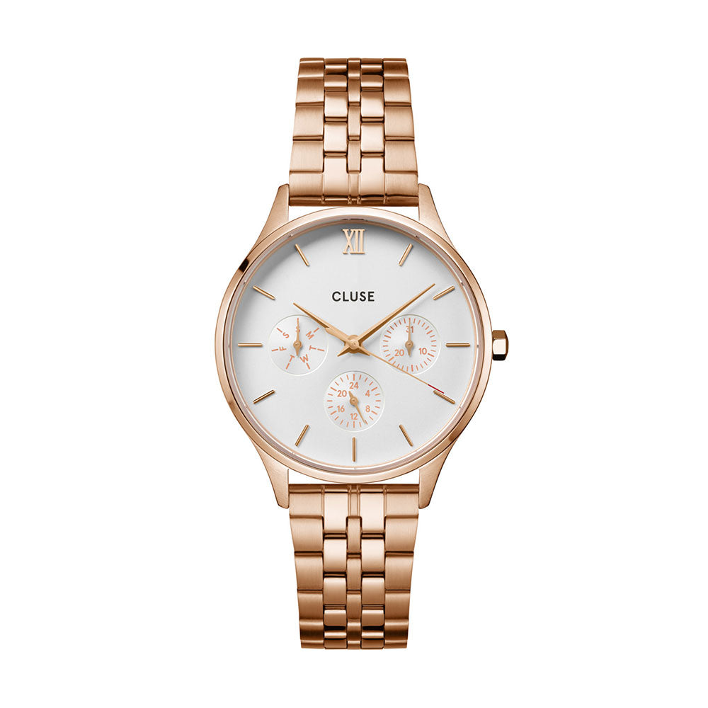 CLUSE Minuit Multifunction Steel Rose Gold Colour