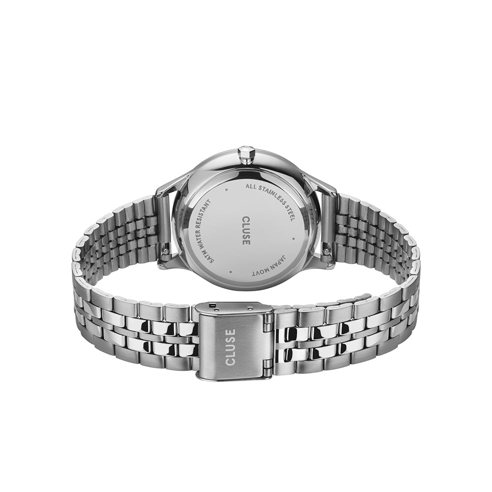 CLUSE Minuit Multifunction Steel Full Silver Colour