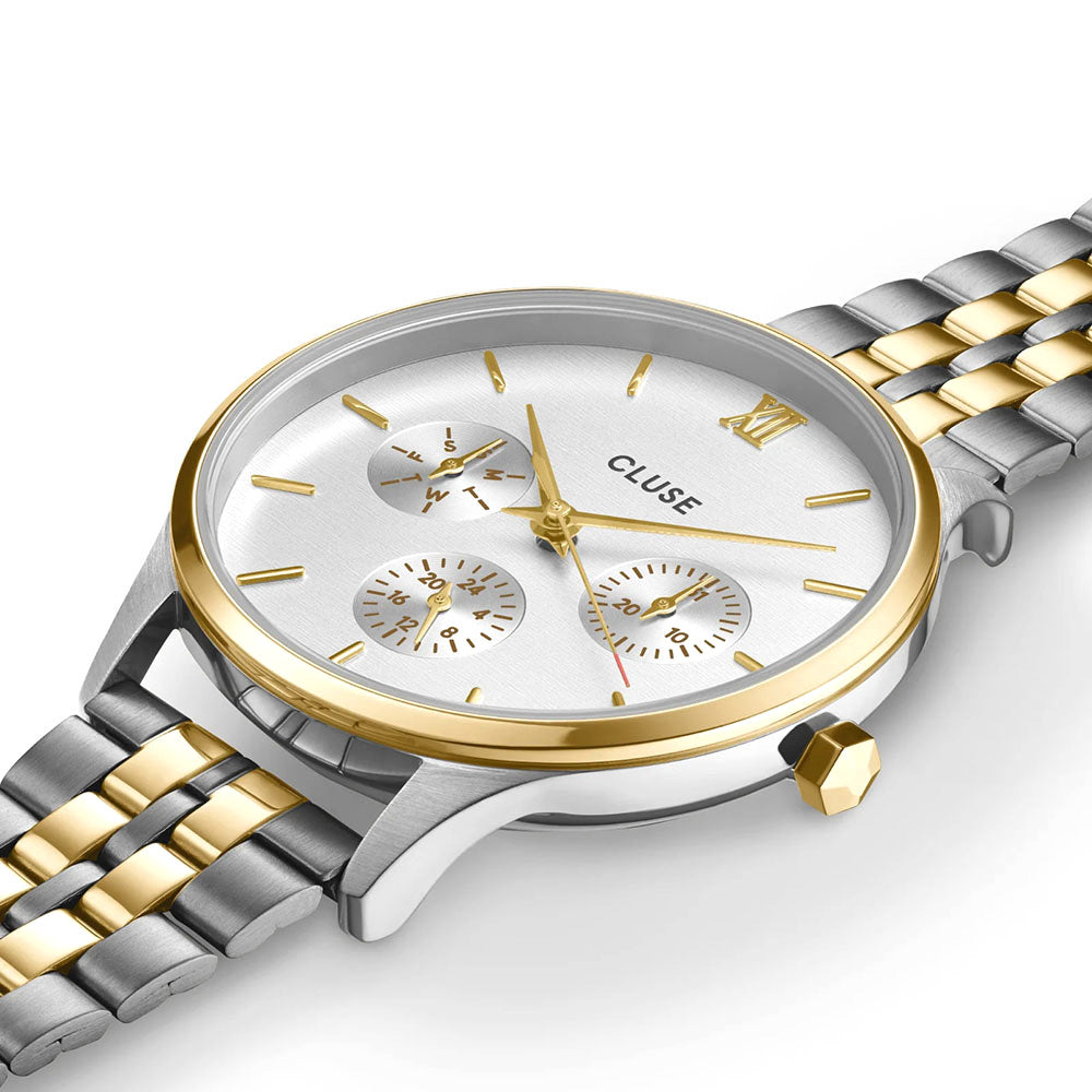 CLUSE Minuit Multifunction Steel, Bicolour