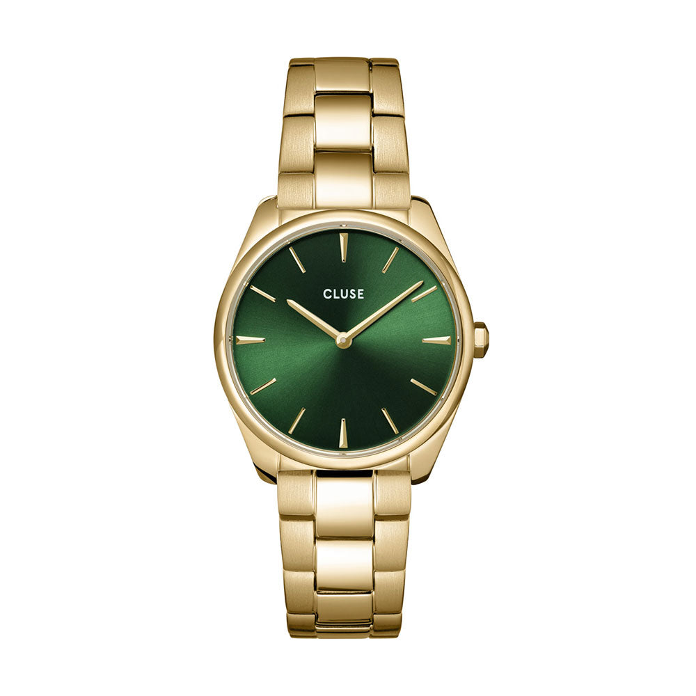 Cluse Féroce Petite Steel Green Gold Colour