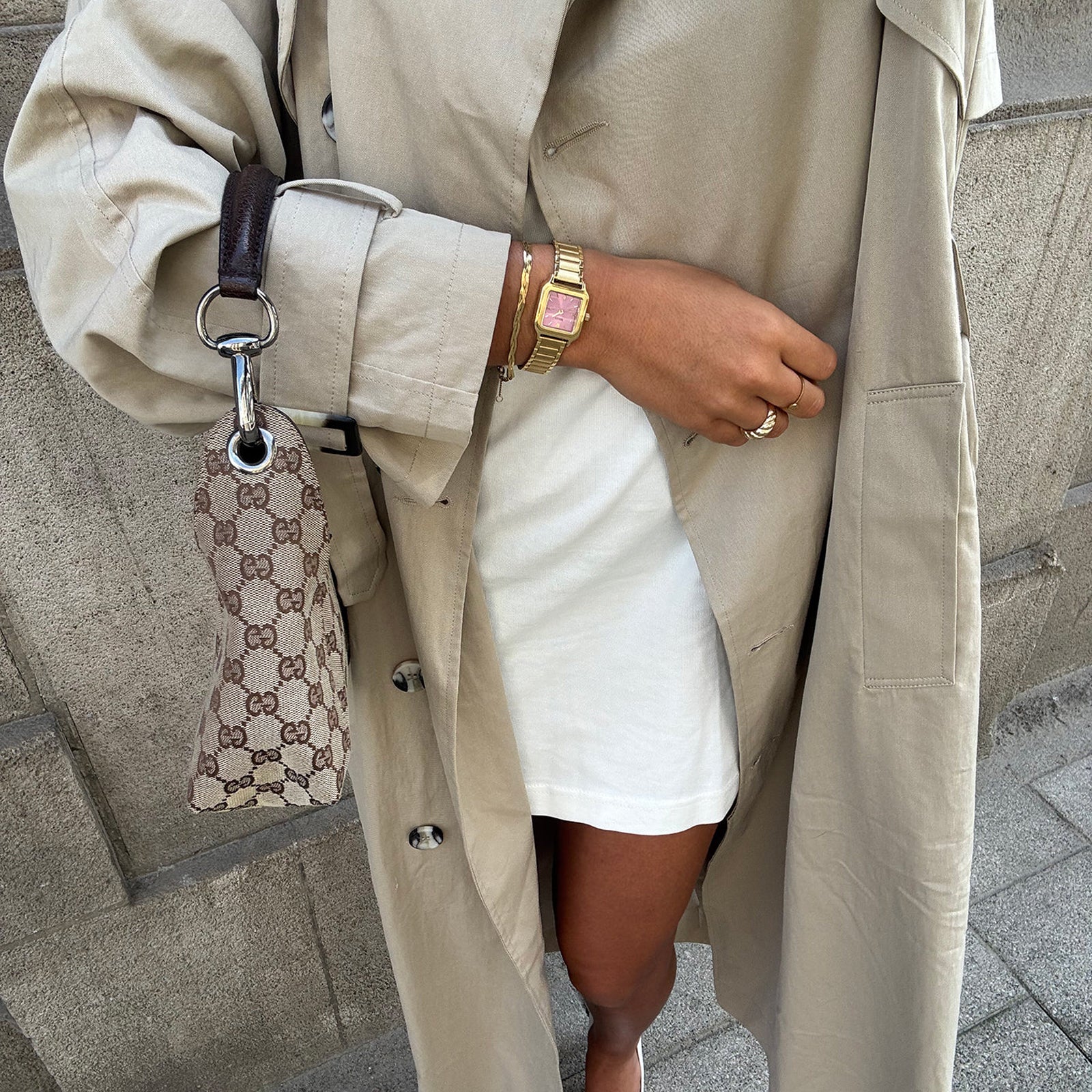 CLUSE Gracieuse Petite Watch Steel, Mauve Pink, Gold Colour