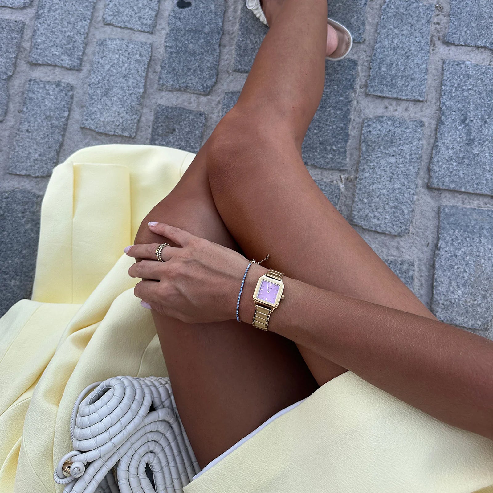 CLUSE Gracieuse Petite Watch Steel, Mauve Pink, Gold Colour