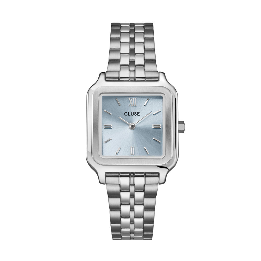 CLUSE Gracieuse Watch Steel Light Blue SIlver Colour