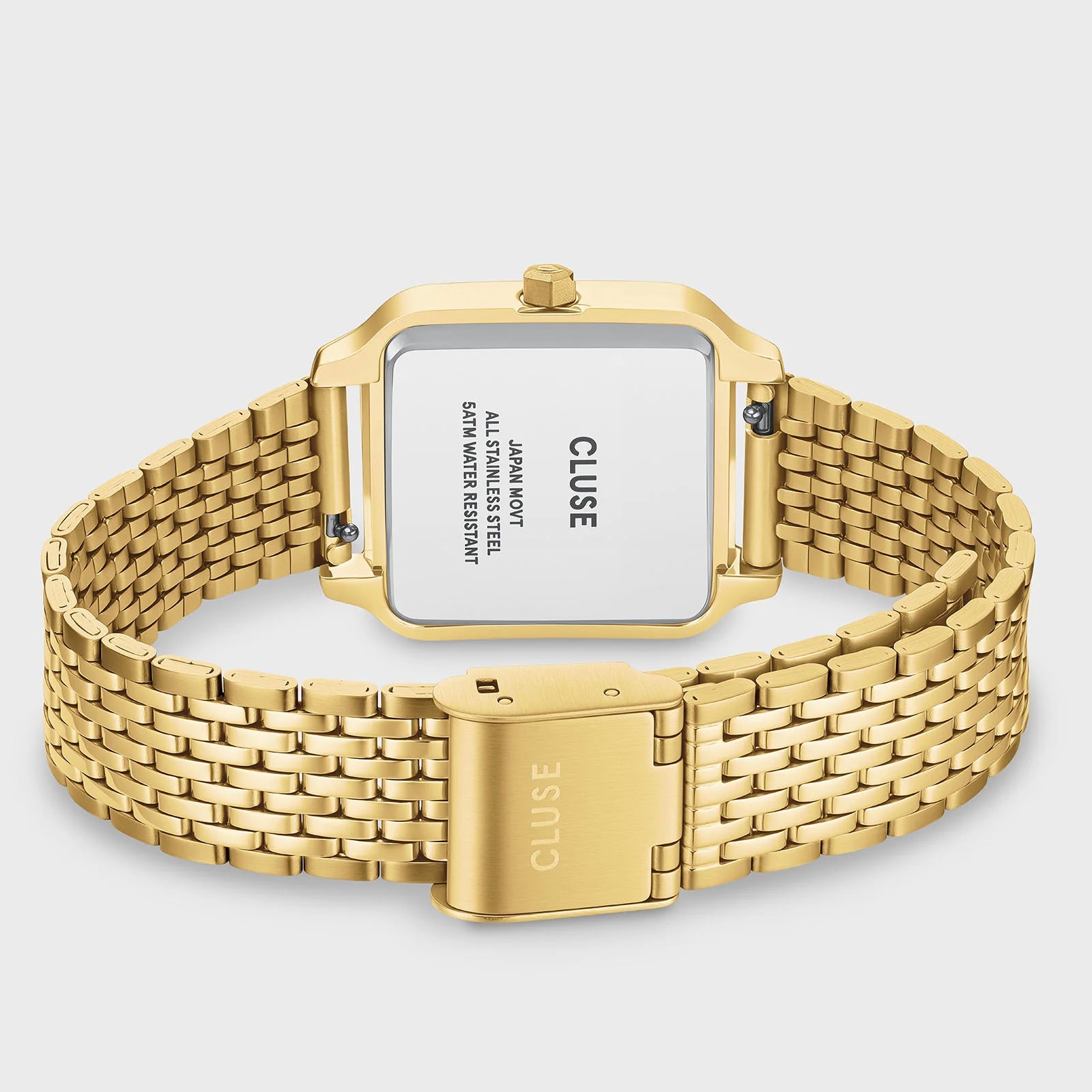 CLuse Gracieuse Watch Steel, Lace Textured, Gold Colour