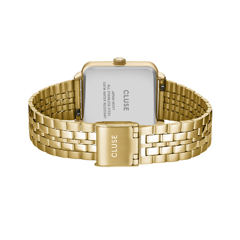 CLUSE La Tétragone Multifunction Watch Steel White Gold Colour