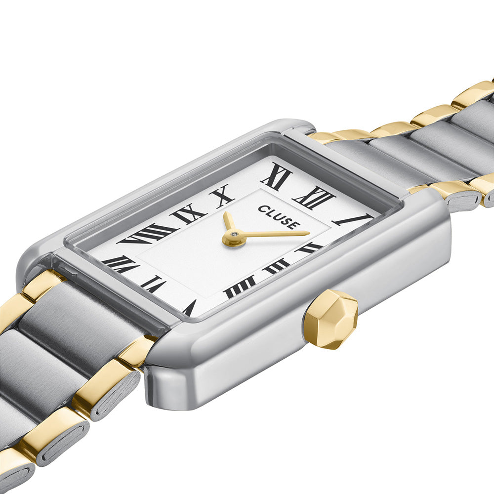 CLUSE Belisenna Watch Steel White Two-tone