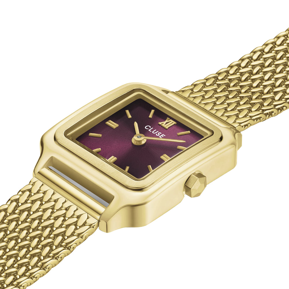 CLUSE Gracieuse Mini, Mesh, Dark Cherry, Gold Colour CW15510