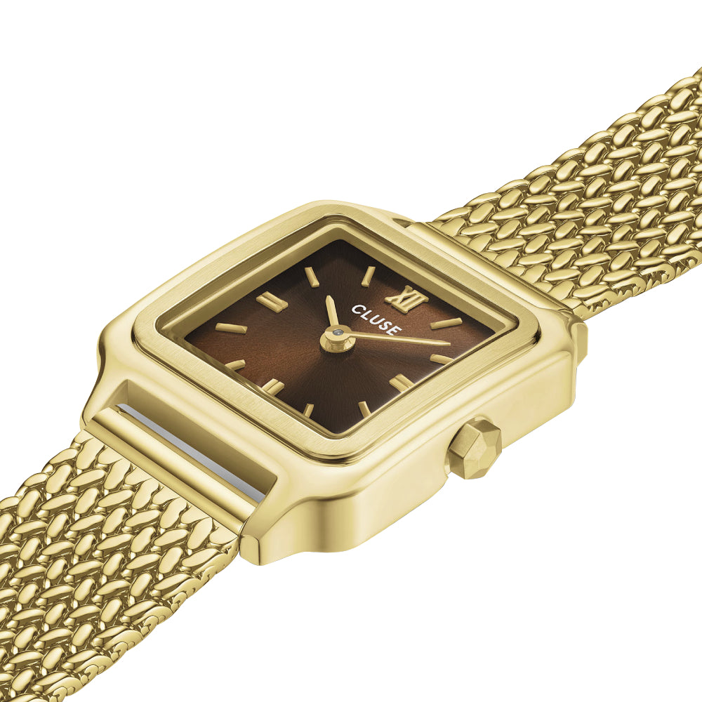 CLUSE Gracieuse Mini, Mesh, Brown, Gold Colour CW15511
