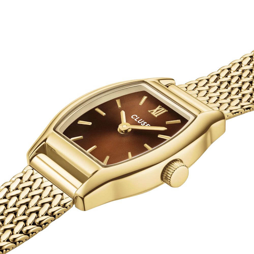CLUSE Tonnette Mini, Mesh, Brown, Gold Colour CW16504