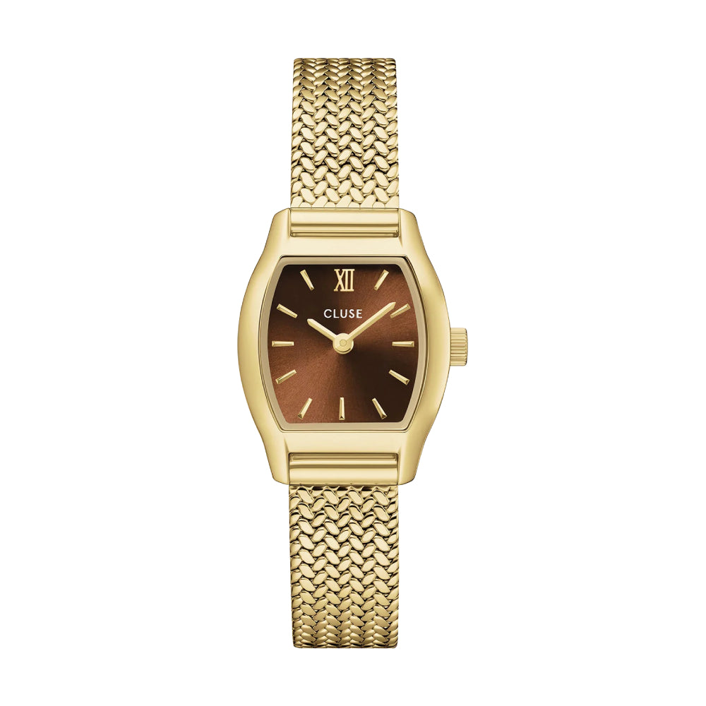 CLUSE Tonnette Mini, Mesh, Brown, Gold Colour CW16504