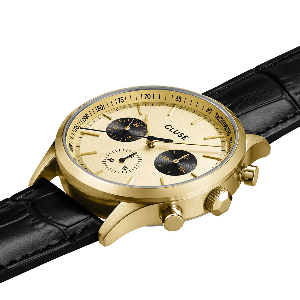 CLUSE Anthéor Multifunction Leather Gold, Gold Colour