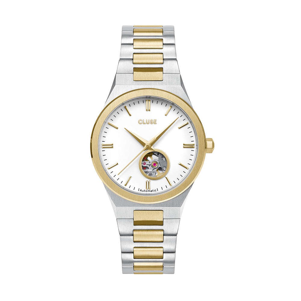 CLUSE Vigoureux 33, Special Edition Heart Beat, White - Bicolour