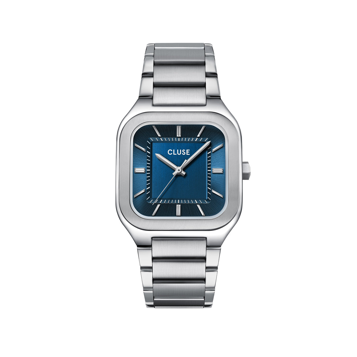 CLUSE Quadrus Watch Steel Blue Silver Colour