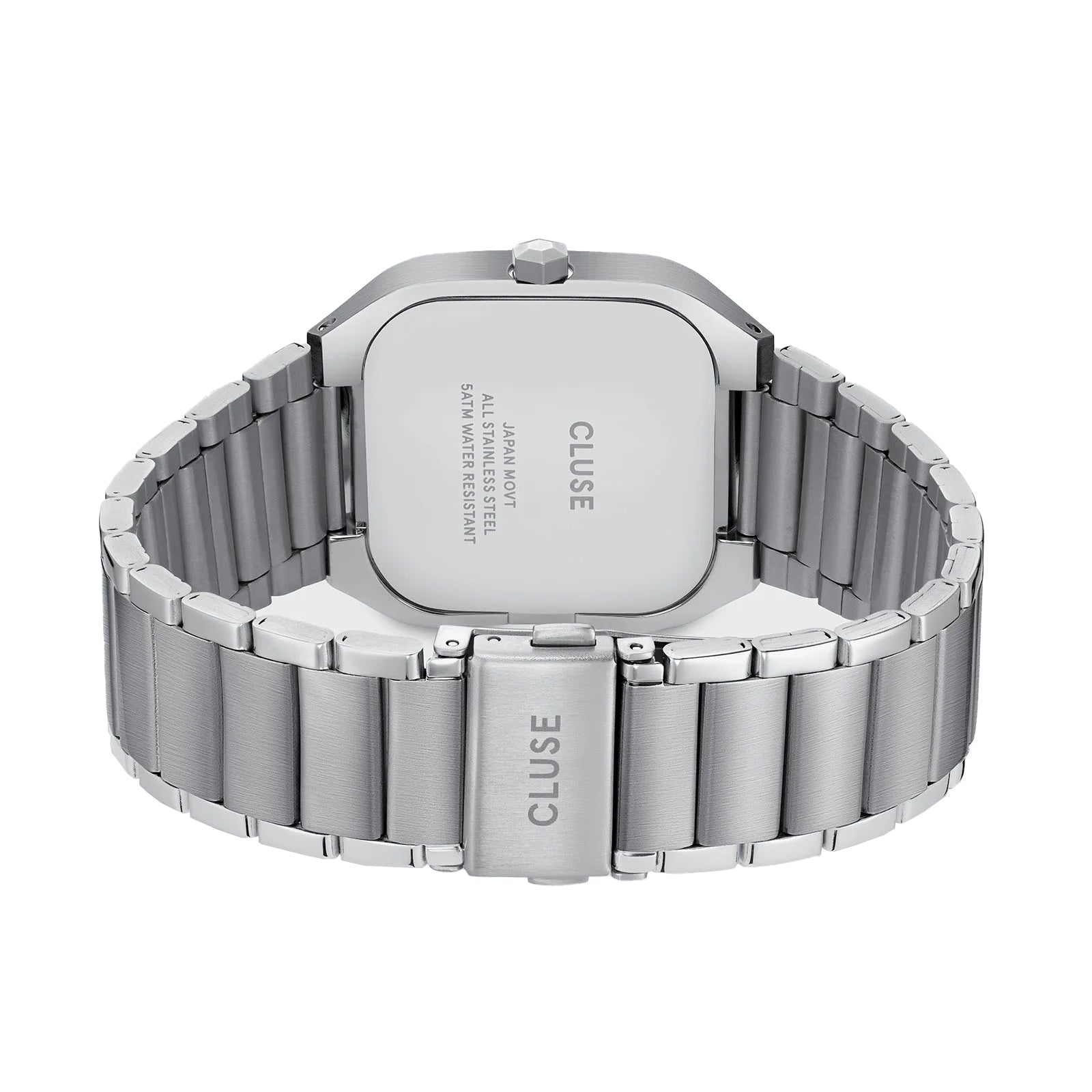 CLUSE Quadrus Multifunction Watch Steel, Green, Silver Colour