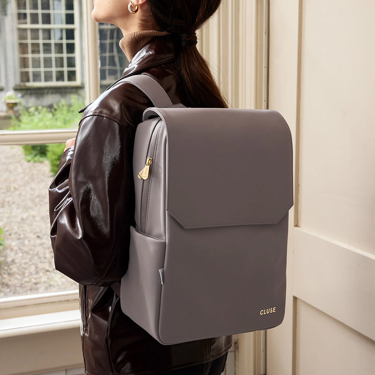 Σακίδιο Πλάτης Cluse Nuitée 2.0 Backpack, Grape, Gold Colour CX04402