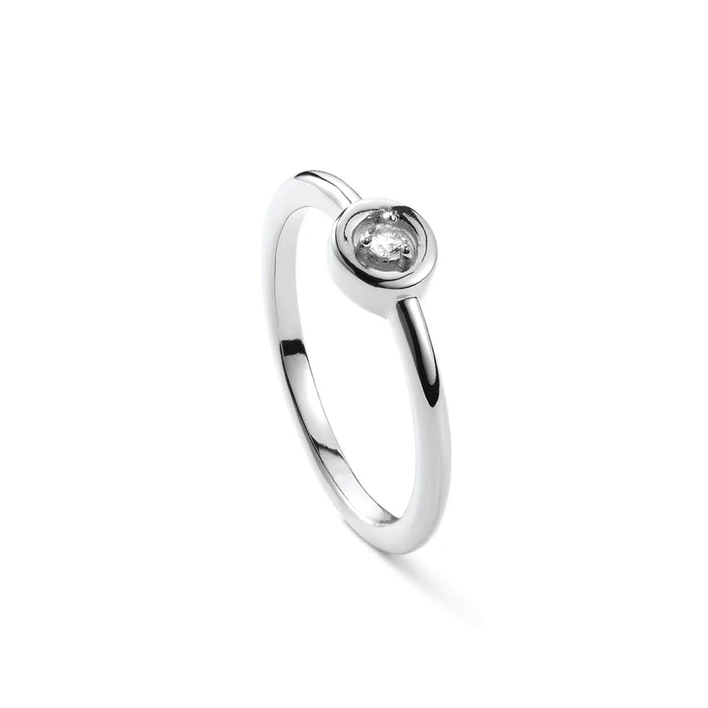 Aleyole Disco Ball Silver Ring RS4464
