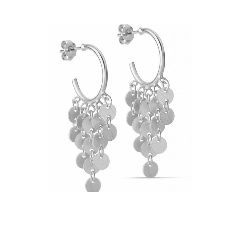 Σκουλαρίκια Enamel Waterdrops Silver