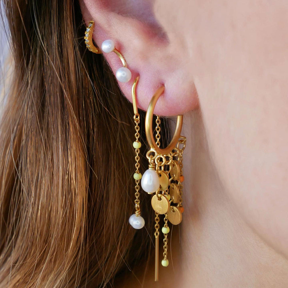 Enamel Earring Lilja Solid E187G