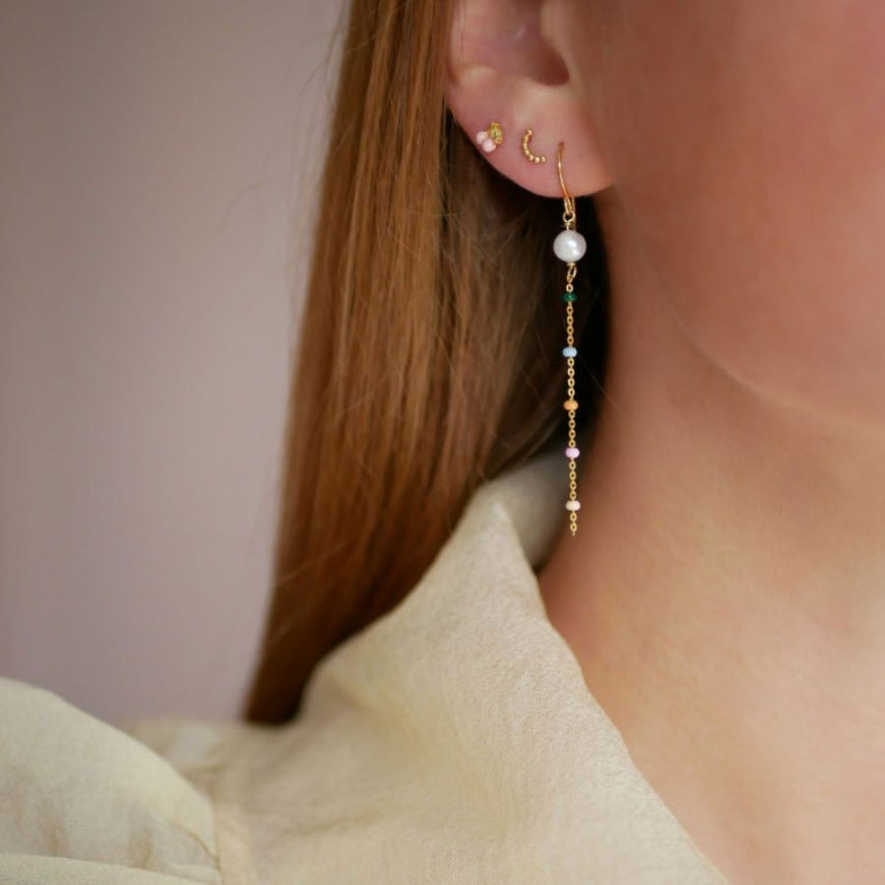 Enamel Earrings Lola Perlita E231G