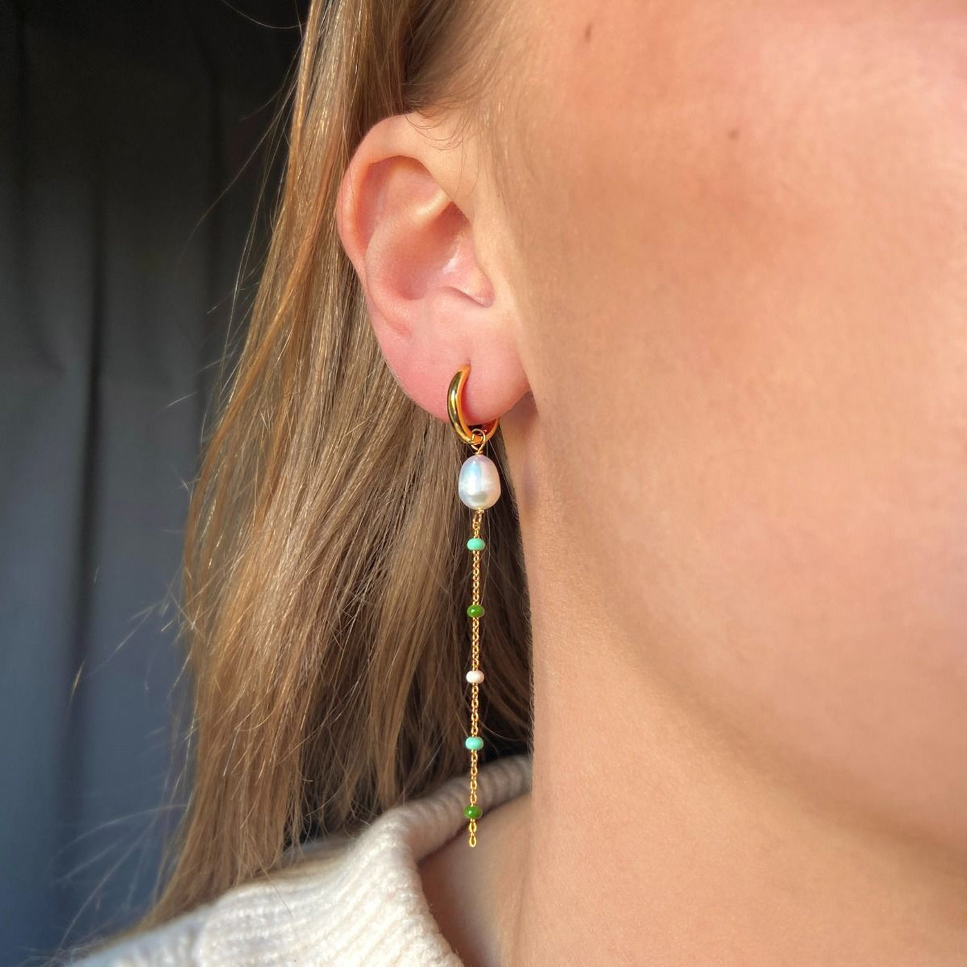 Σκουλαρίκια Enamel Lola Glory Gold