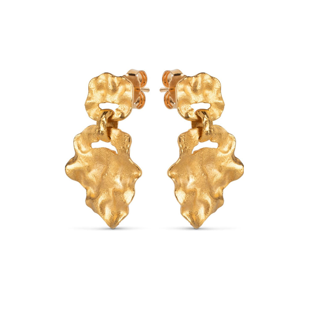 Σκουλαρίκια Enamel Windy Gold