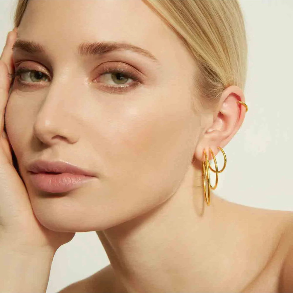 Aleyole Mini Parfait Gold Hoops EG4117
