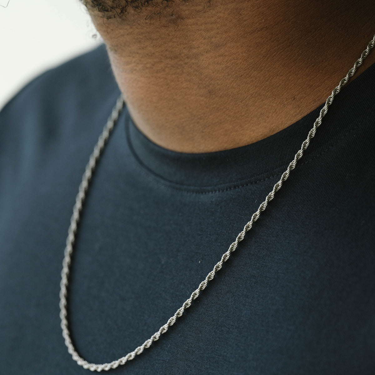Steel & Barnett Helix Chain Necklace Silver Adjustable N-HEL01