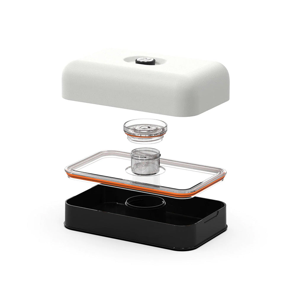 24Bottles Lunch Box από Ανοξείδωτο Ατσάλι Ice White