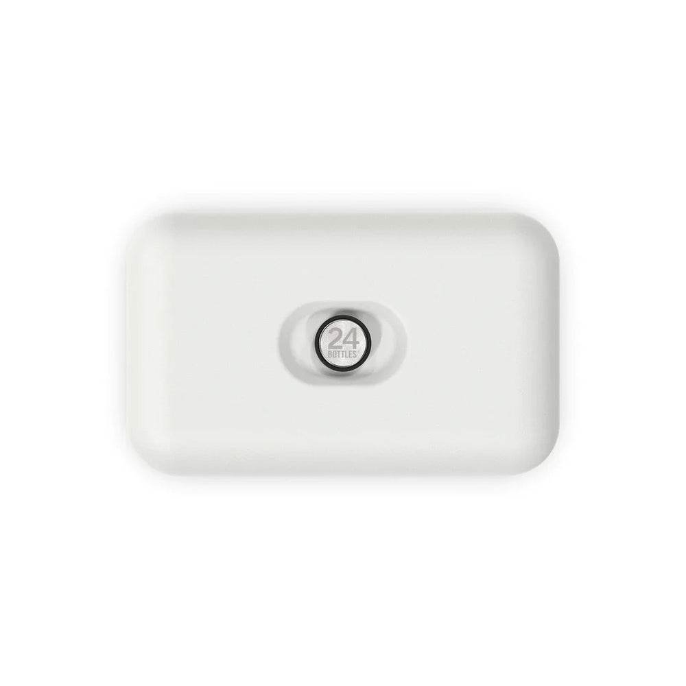 24Bottles Lunch Box από Ανοξείδωτο Ατσάλι Ice White