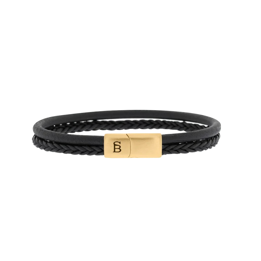 Steel & Barnett Βραχιόλι Leather Bracelet Denby LBD011