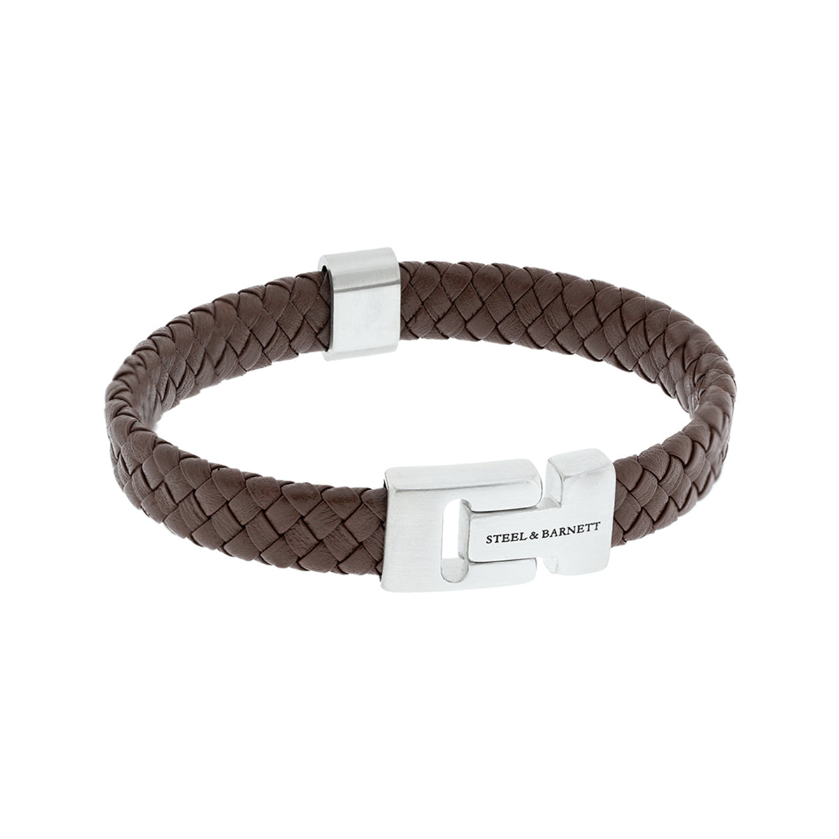 Steel & Barnett Βραχιόλι Harrison Nappa Leather Brown LBH003