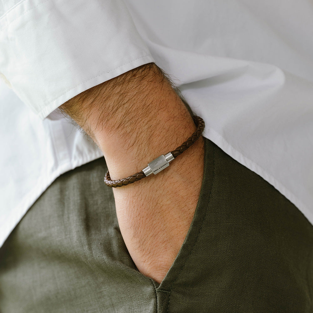 Steel & Barnett Βραχιόλι Luke Landon Nappa Leather LBLL003