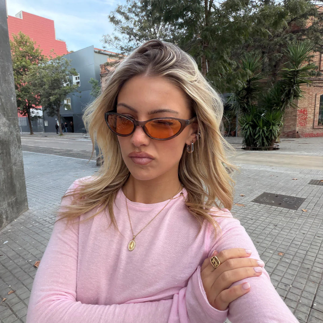 Meller Lela Camel Orange Sunglasses