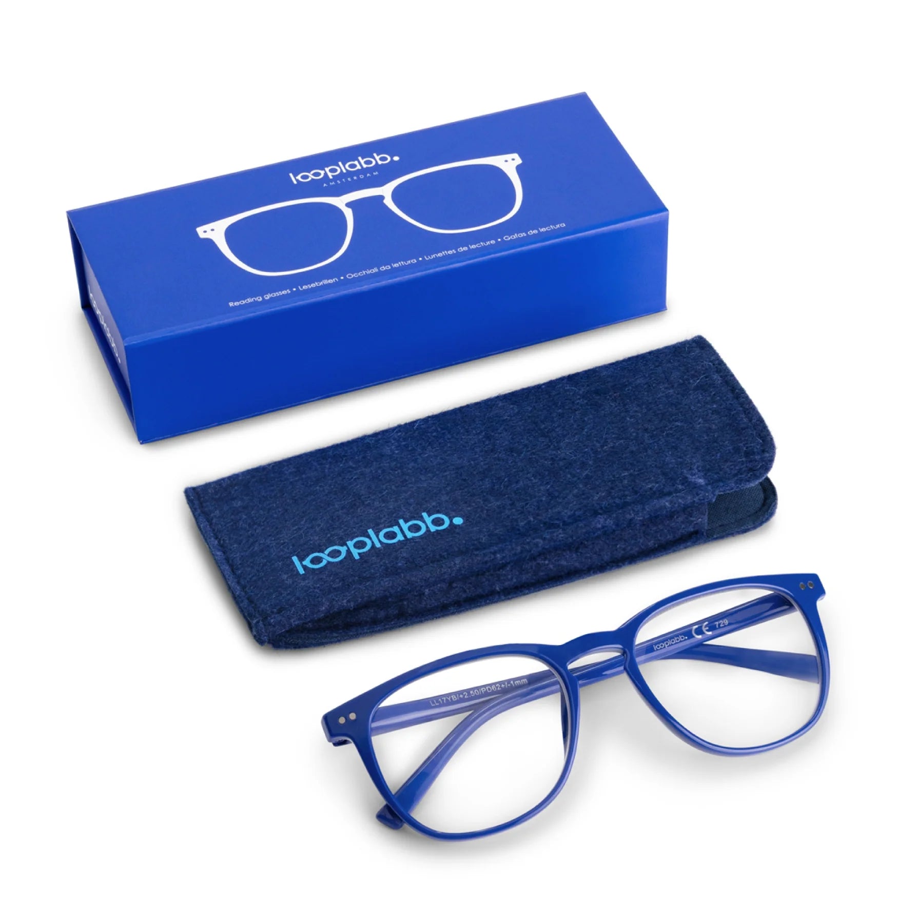 Looplabb The George Yves Blue Reading Glasses