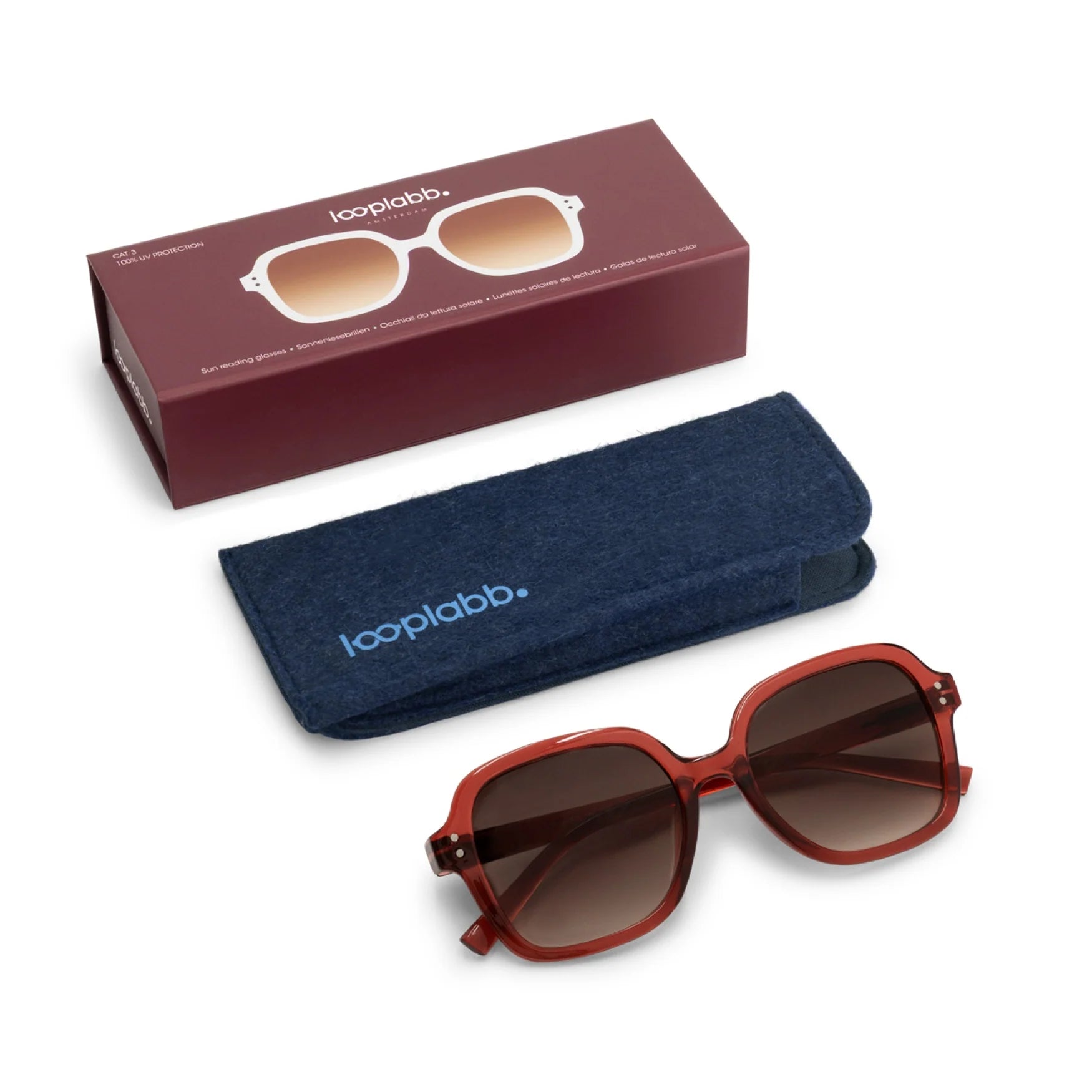 Looplabb Colette Sun Cherry Reading Sunglasses