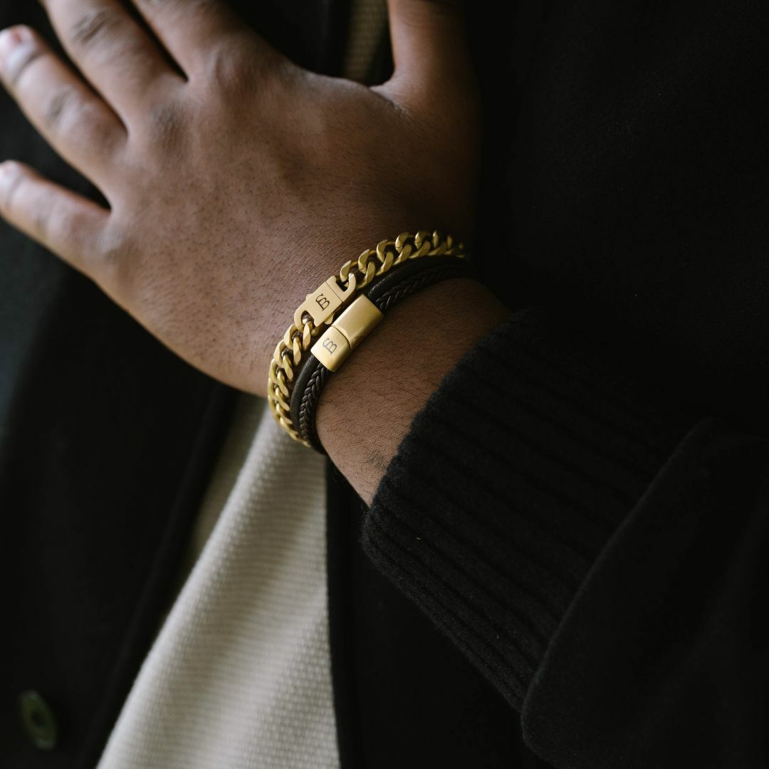 Steel & Barnett Βραχιόλι Leather Bracelet Denby LBD012