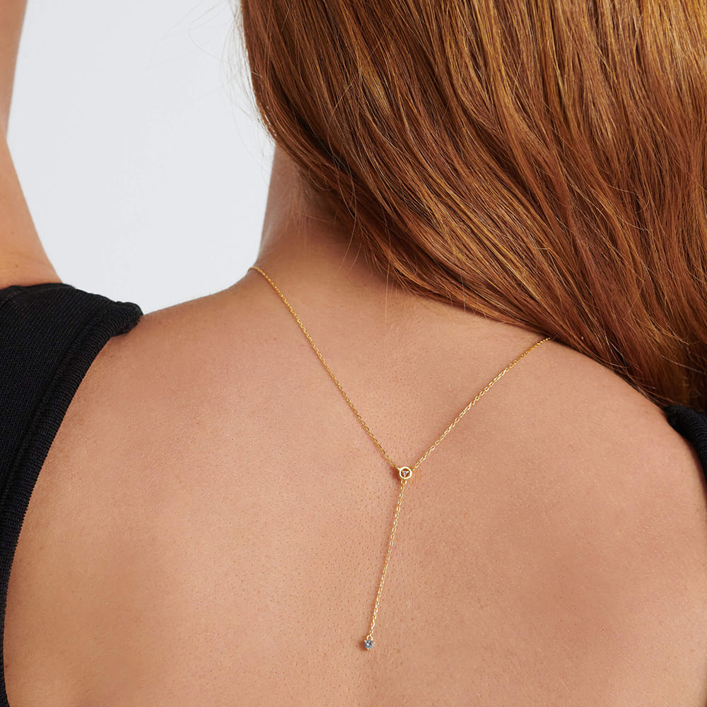 Aleyole Disco Ball Gold Necklace NG4461