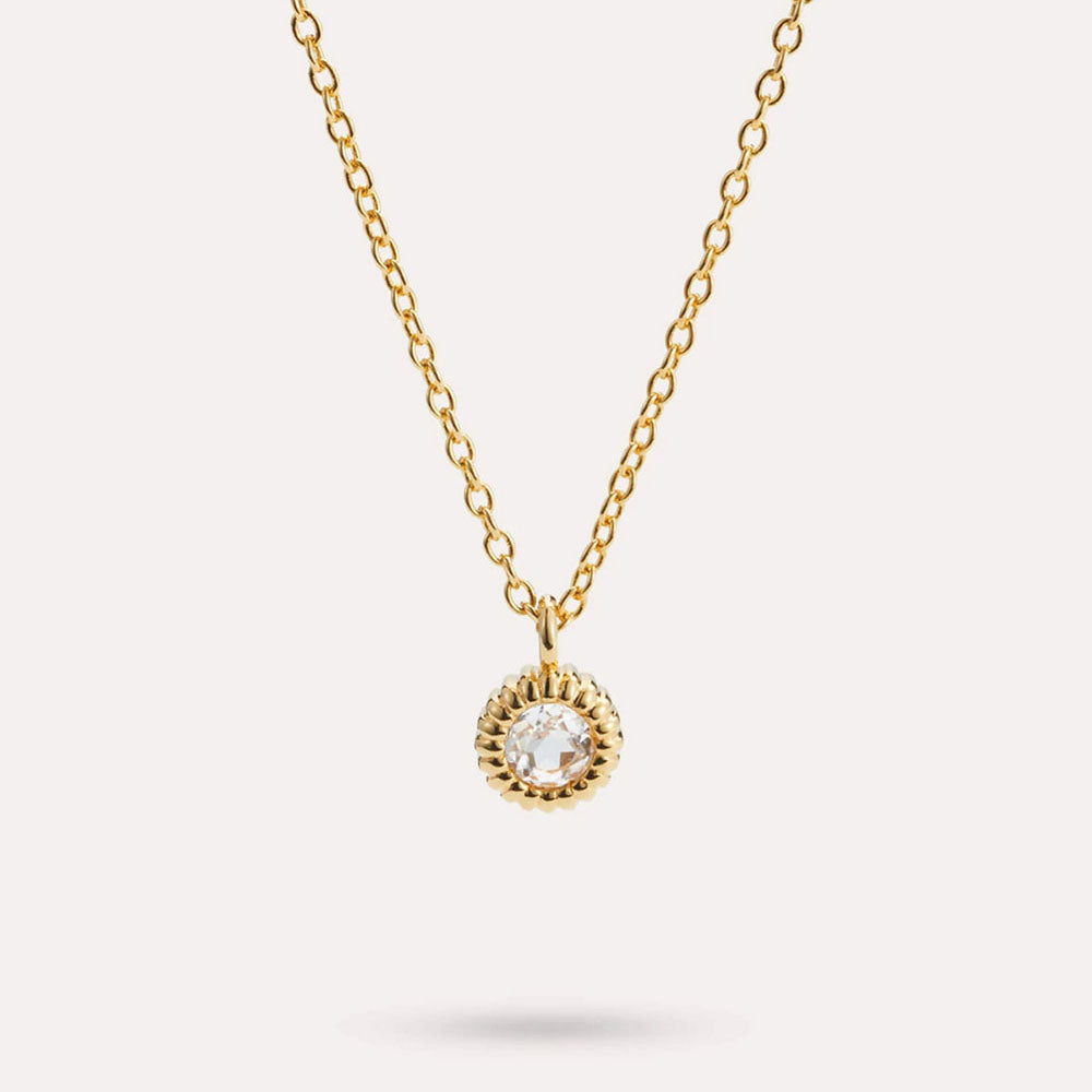 Aleyole Wheel Of Time Gold Necklace NG4465